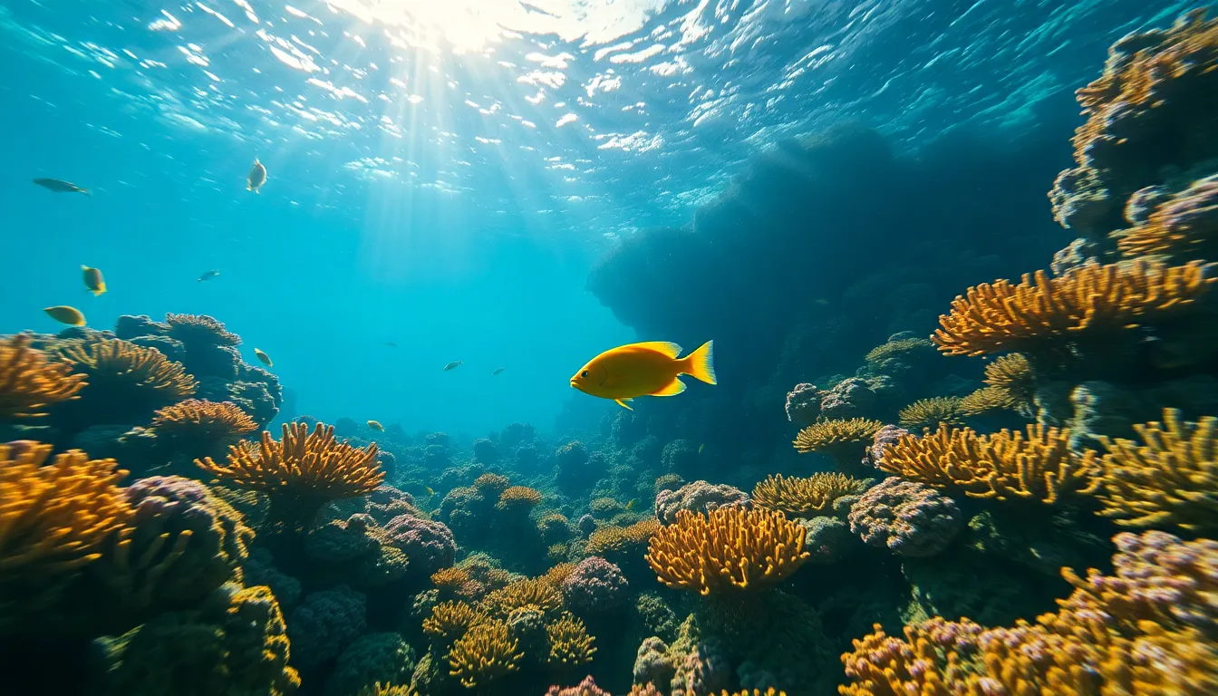 Vibrant Undersea Coral Reef Ecosystem