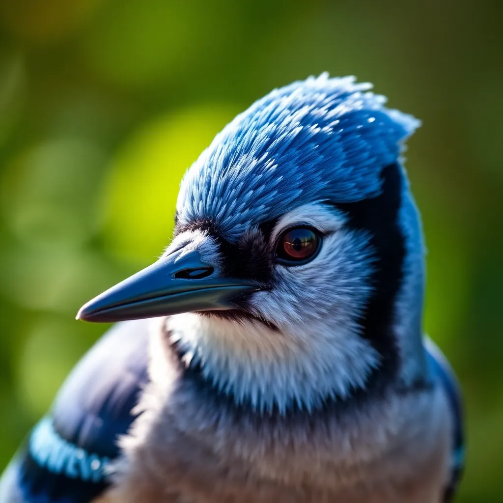 Close-Up of a Blue Jay