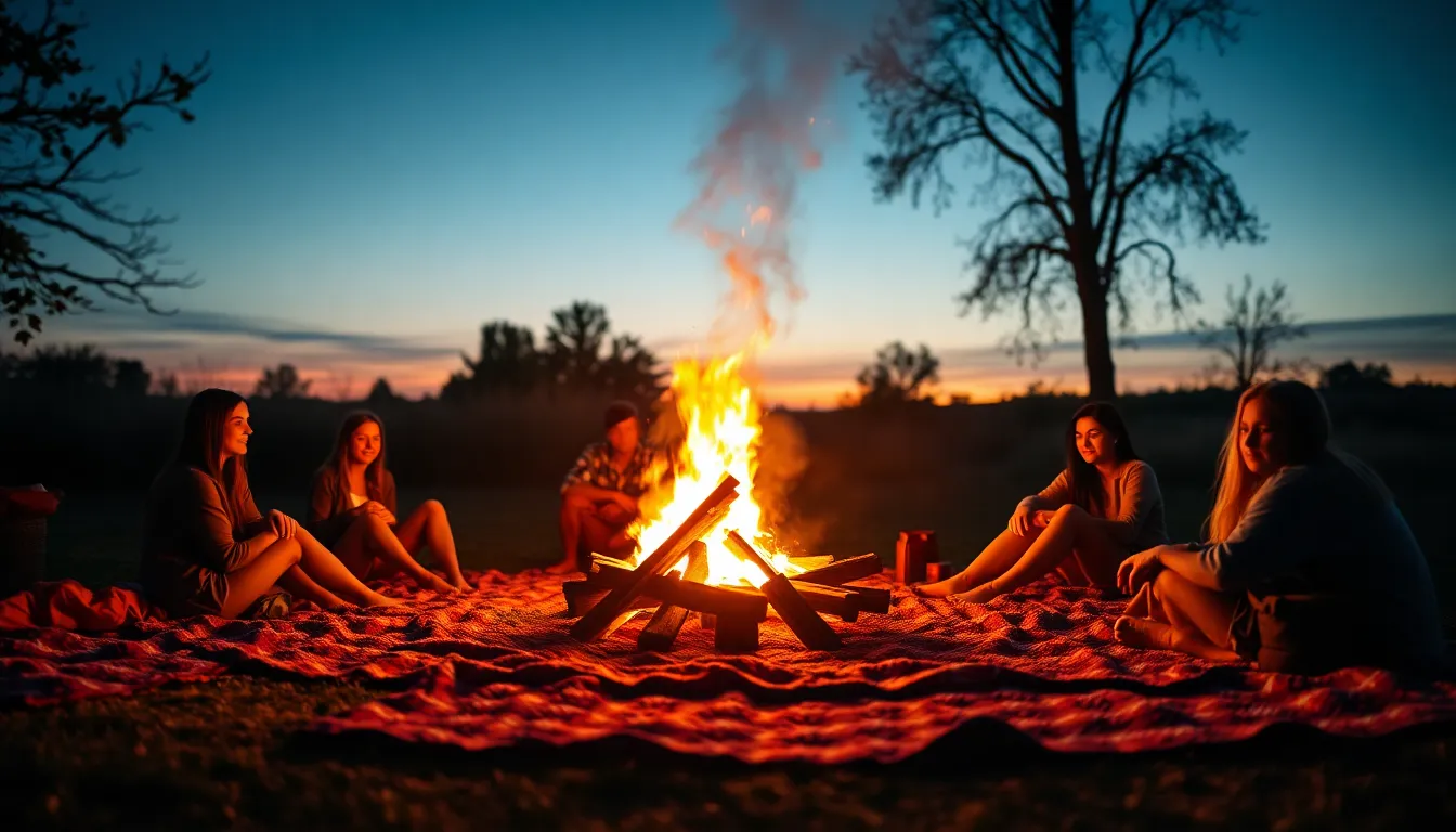 Cozy Birthday Bonfire with Friends