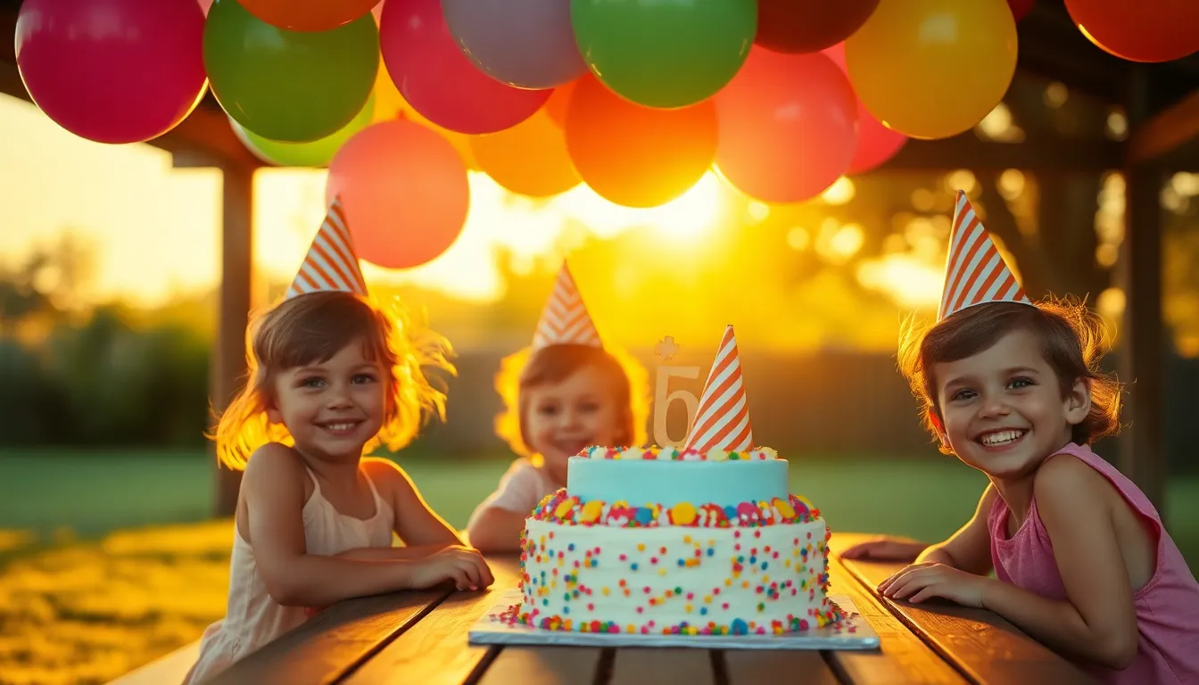 Friends Celebrating a Birthday Picnic