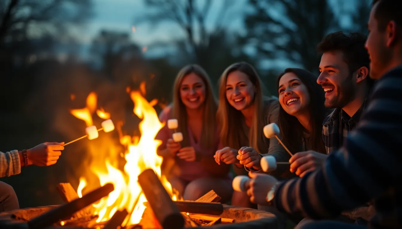 Outdoor Birthday Bonfire Celebration