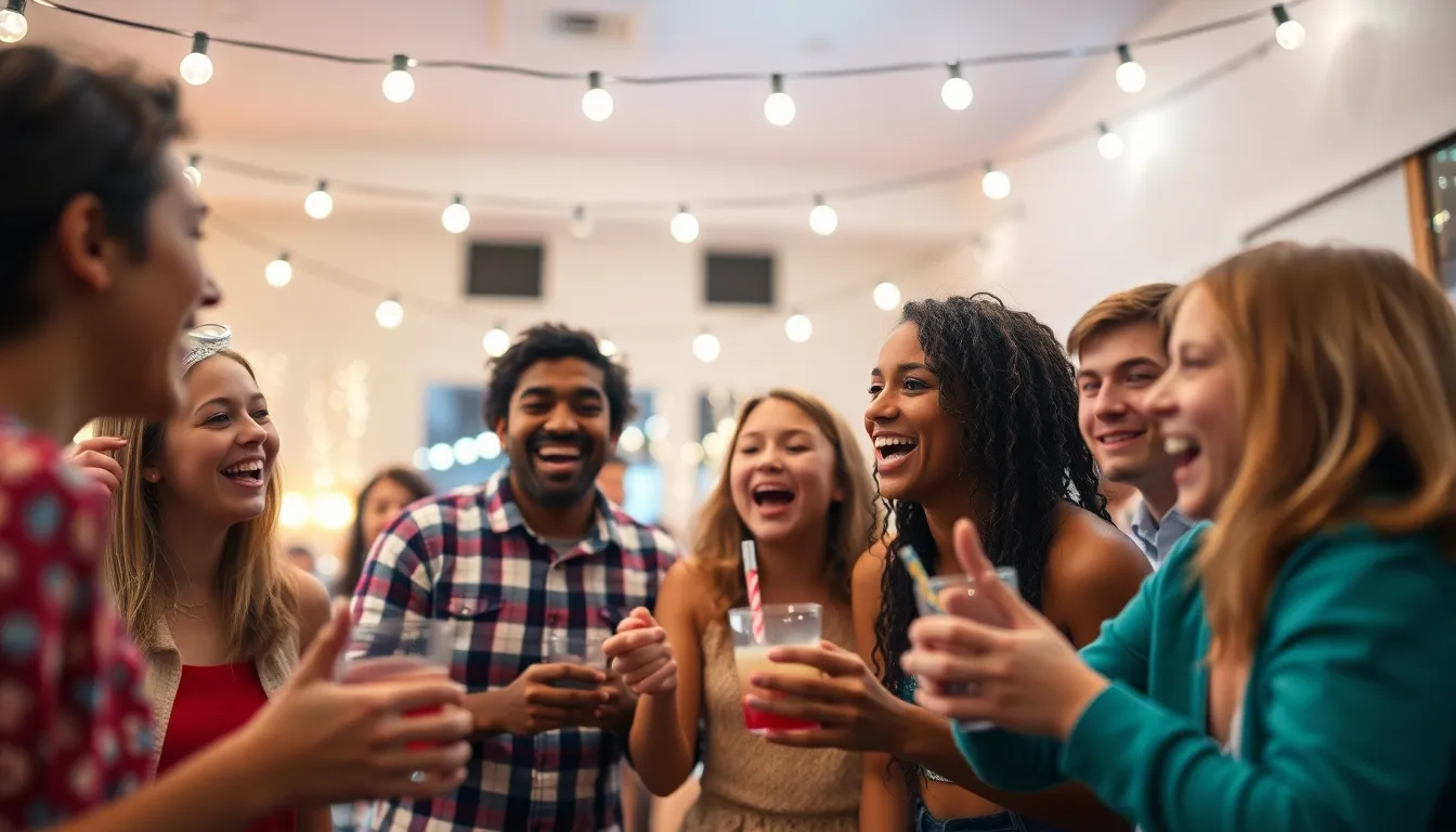 Festive Birthday Celebration with Cake