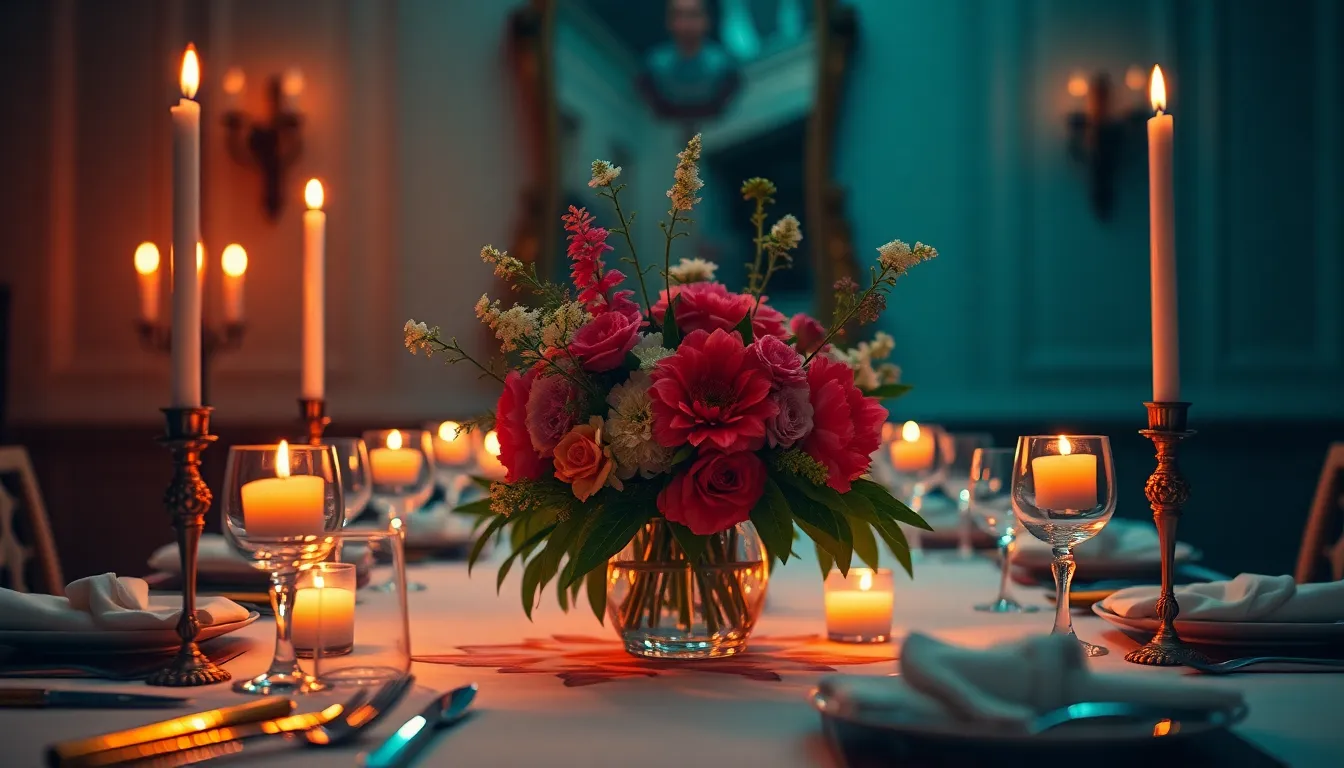 Elegant Birthday Dinner Setting