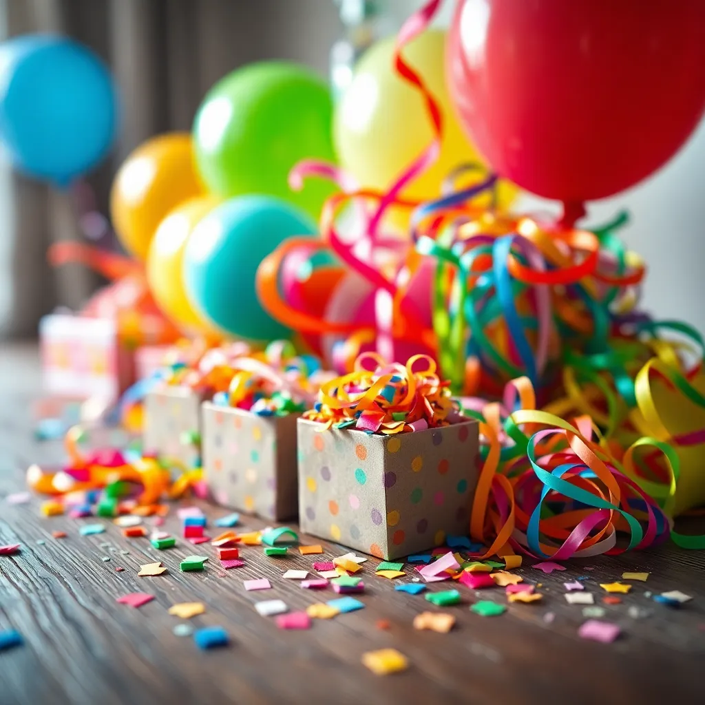 Vibrant Birthday Party Favor Arrangement