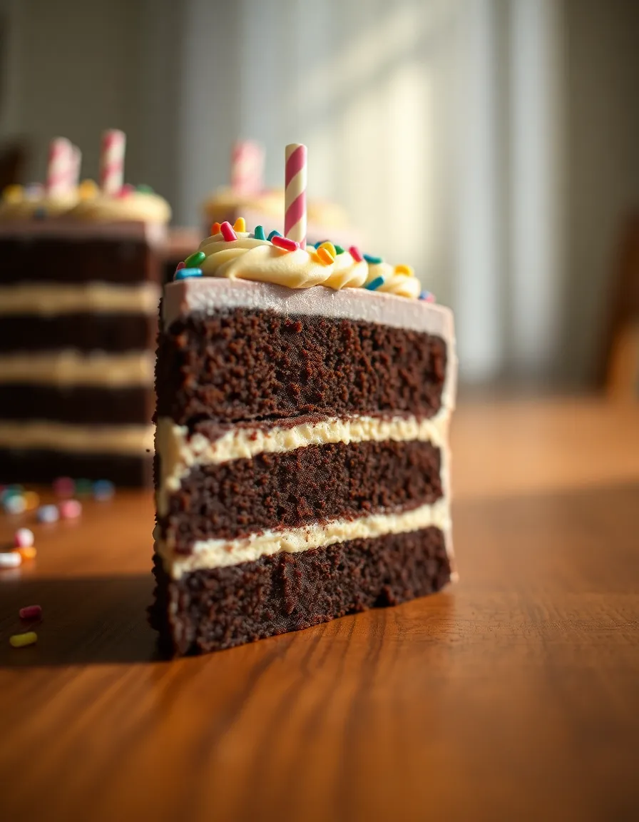 Decadent Birthday Cupcake Close-Up