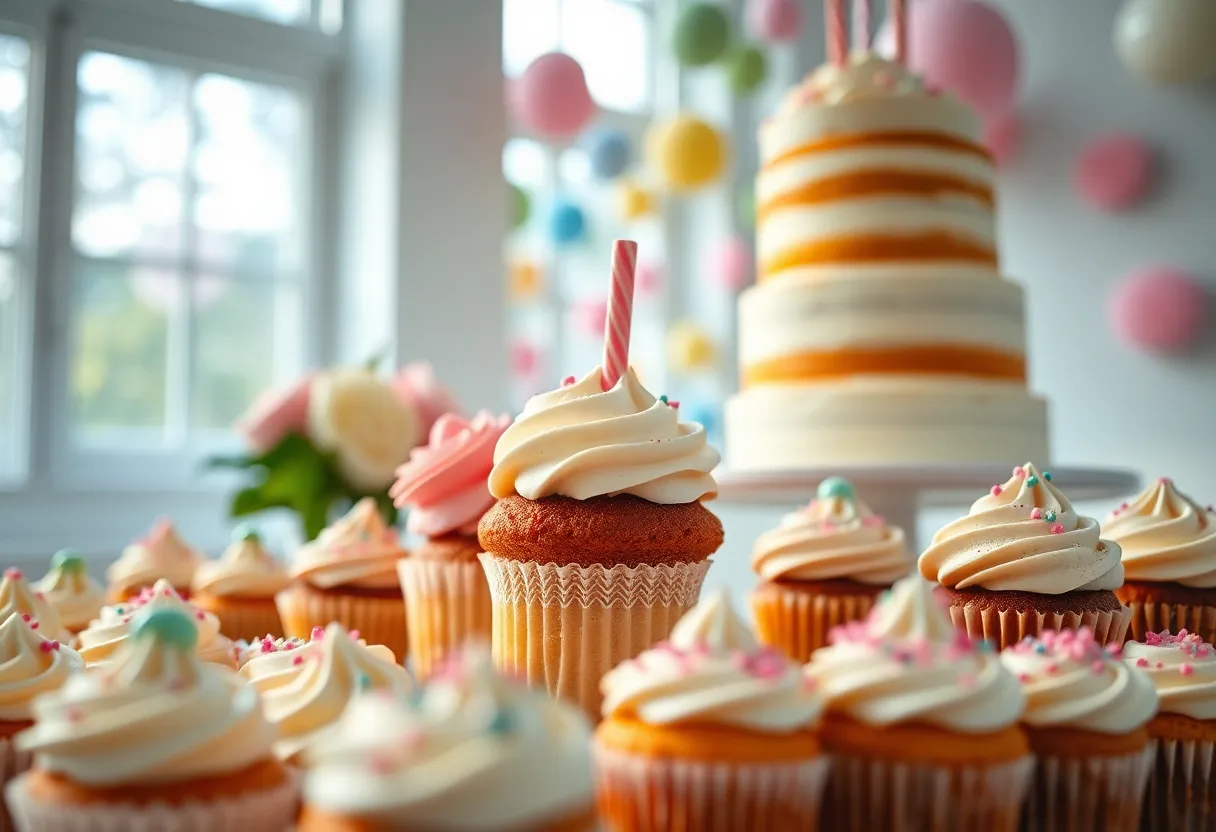Elegant Birthday Dessert Table Display