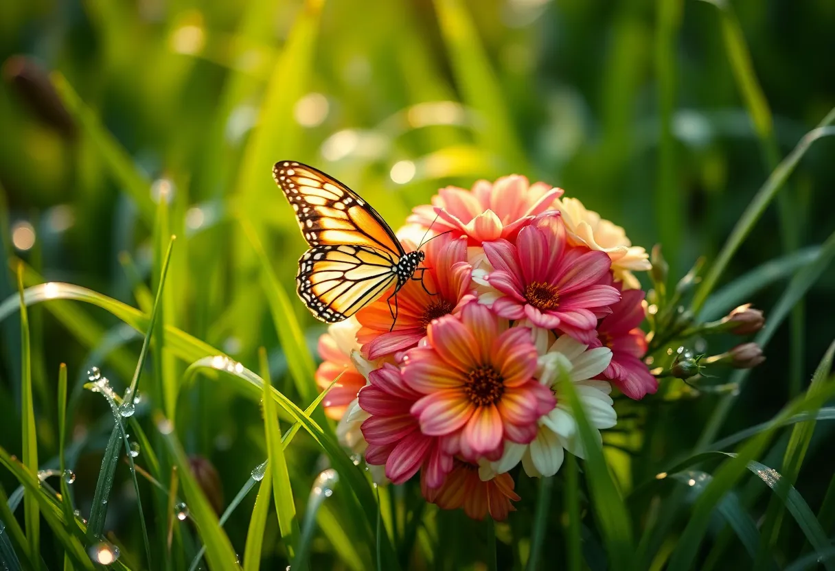 Serene Birthday Garden Banner