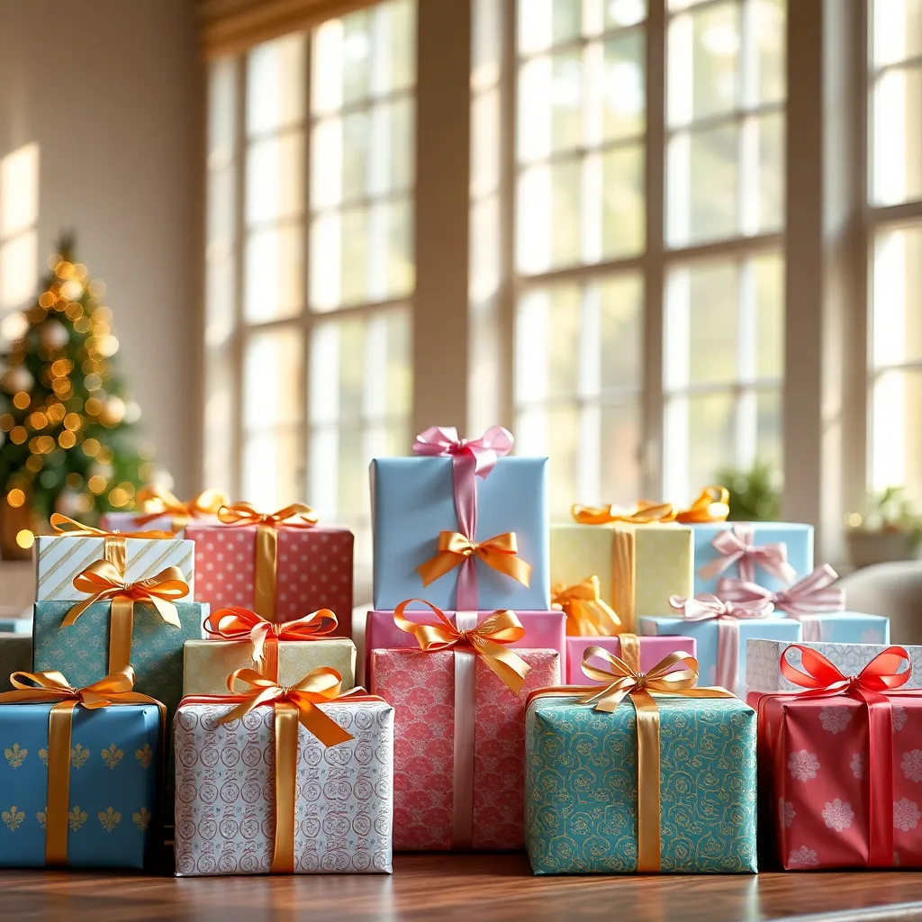 Colorful Birthday Gift Display