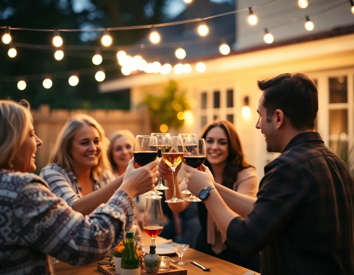 Backyard Birthday Toast