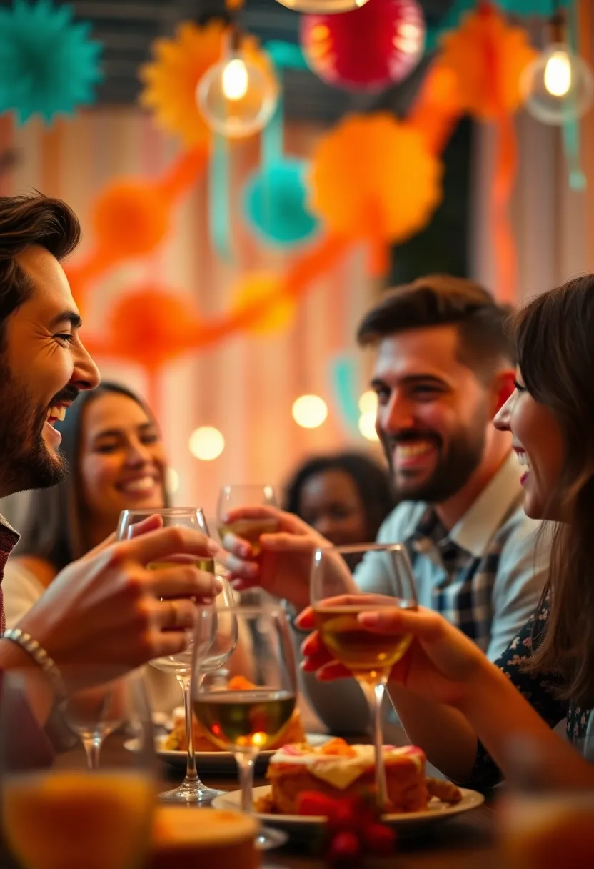 Candid Toast at Birthday Party