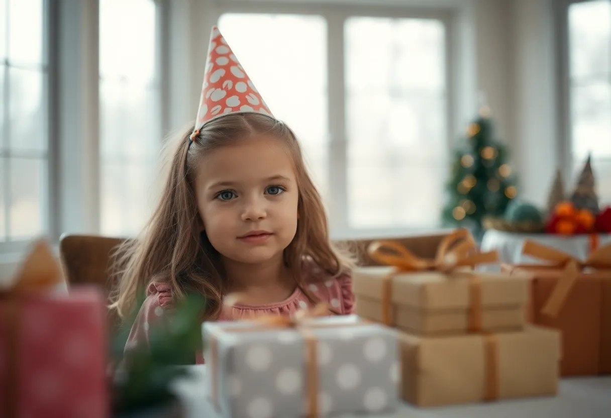 Child Blowing Out Birthday Cake Candles