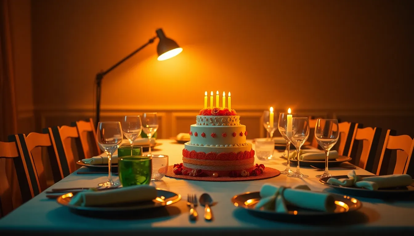 Festive Birthday Table Setting