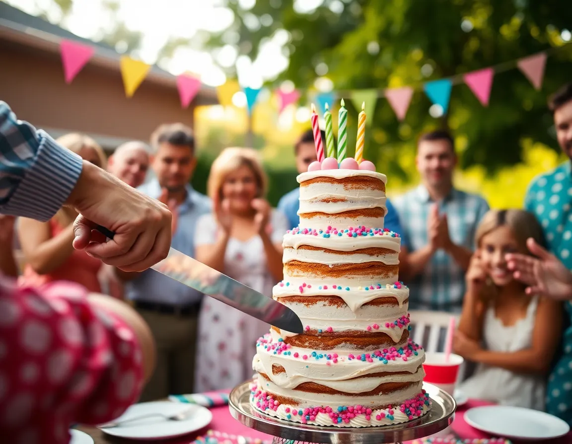 Cutting the Birthday Cake Moment