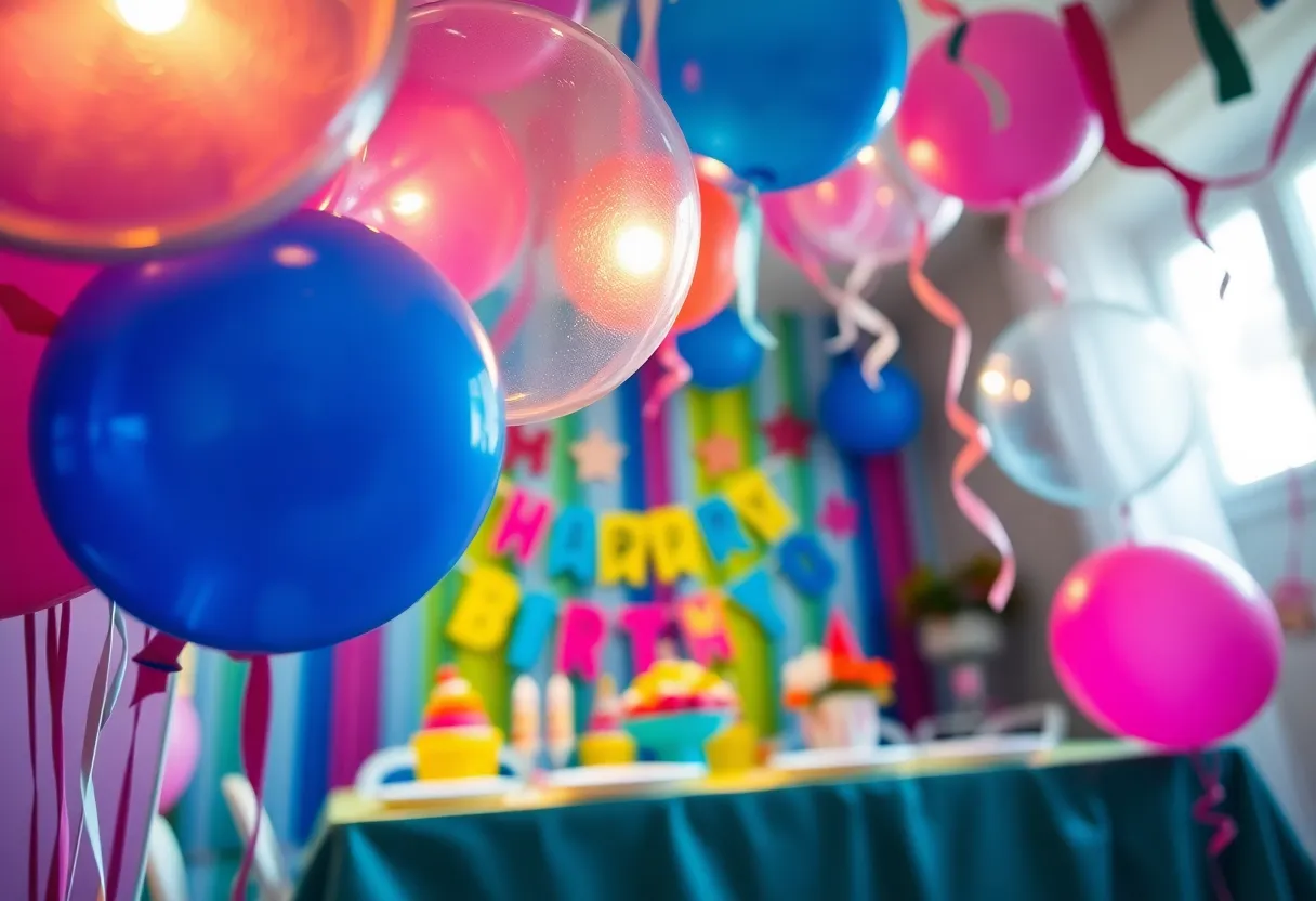 Colorful Birthday Party Decorations