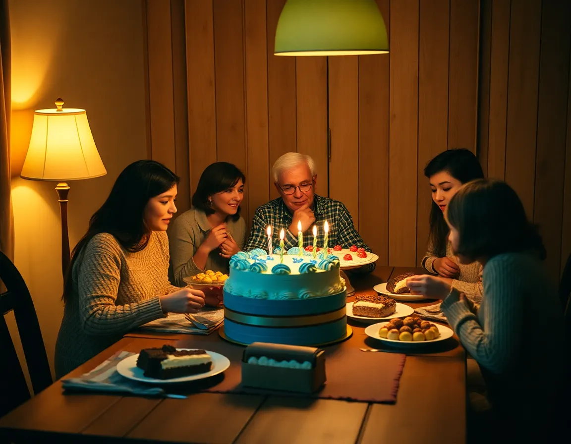 Delicious Birthday Cake Close-Up