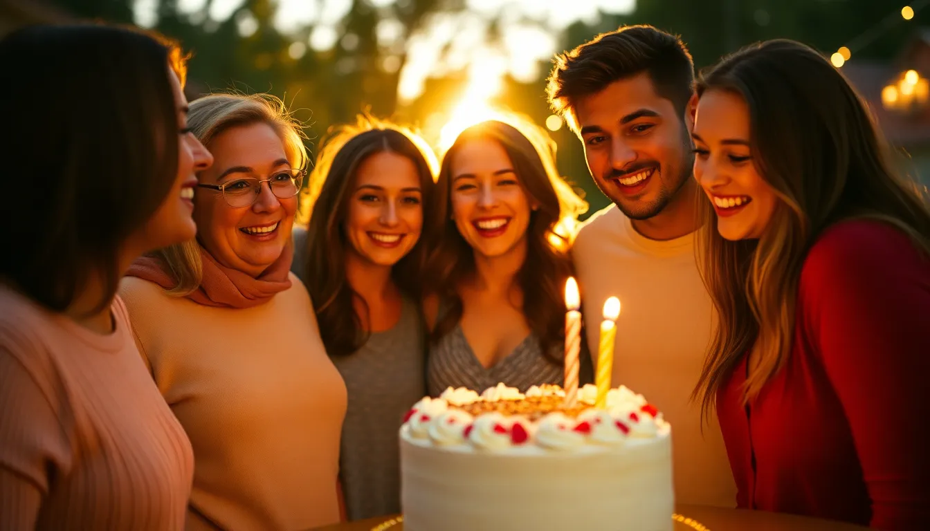 Joyful Birthday Celebration with Friends