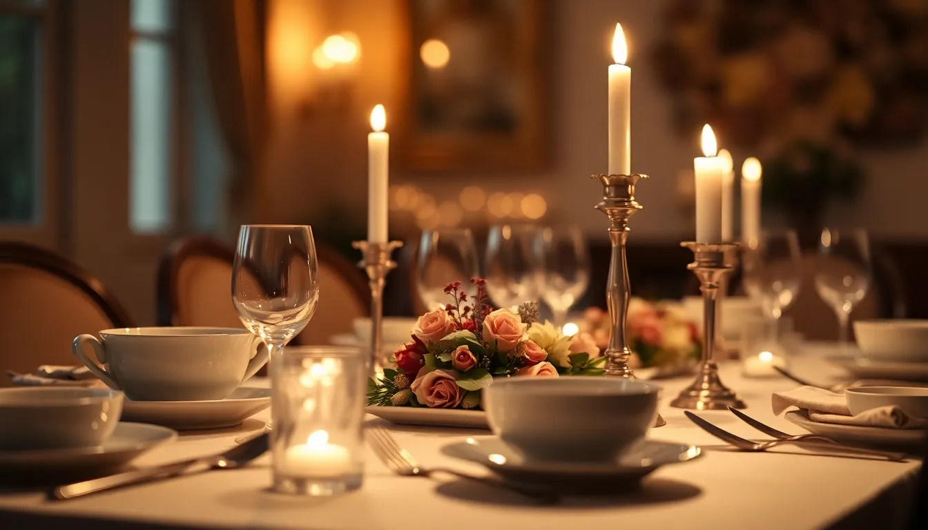 Close-Up of Birthday Candles on Cake