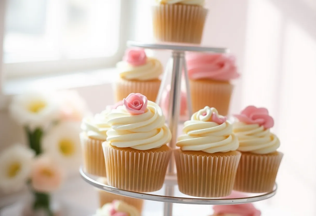 Delicious Birthday Cupcakes Display