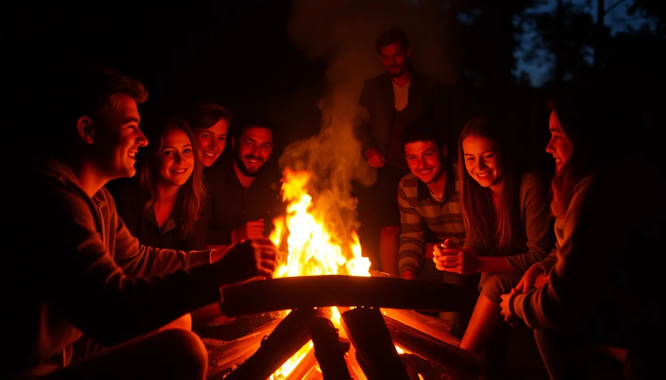 Bonfire Birthday Celebration with Friends