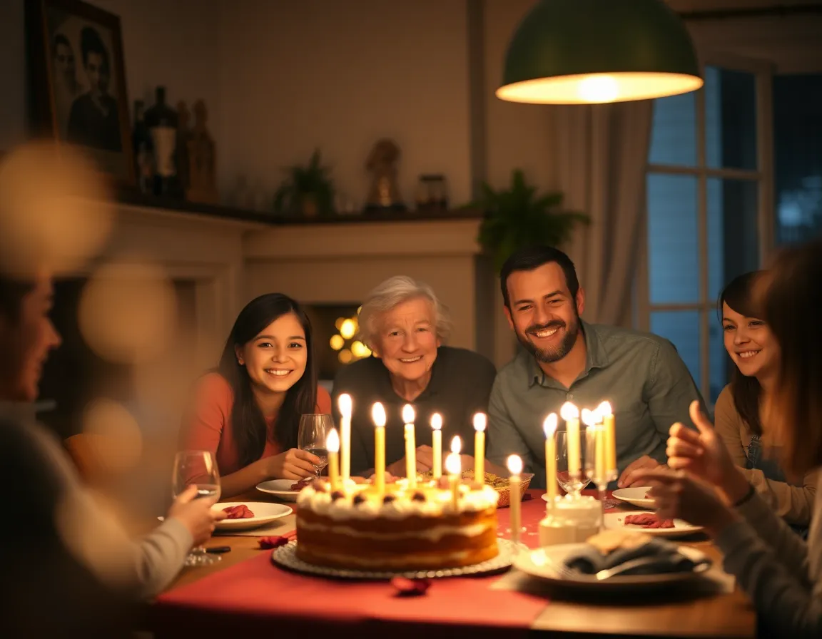 Cozy Family Birthday Celebration at Home