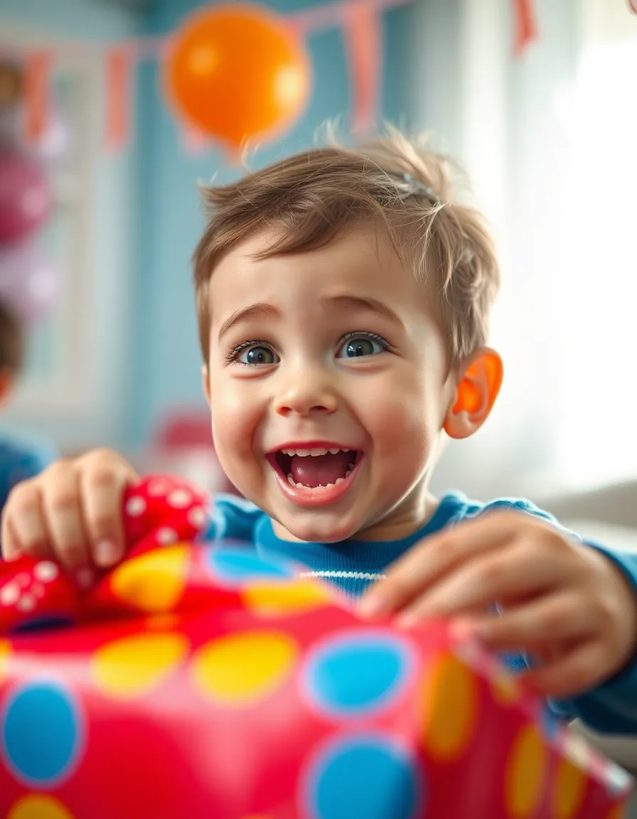 Child Making a Wish on Birthday Cake