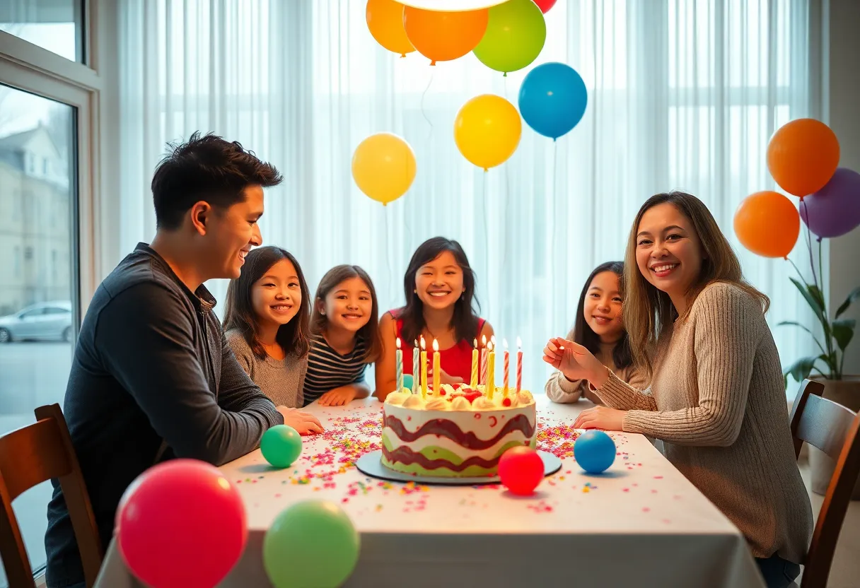 Family Gathering for a Birthday Celebration