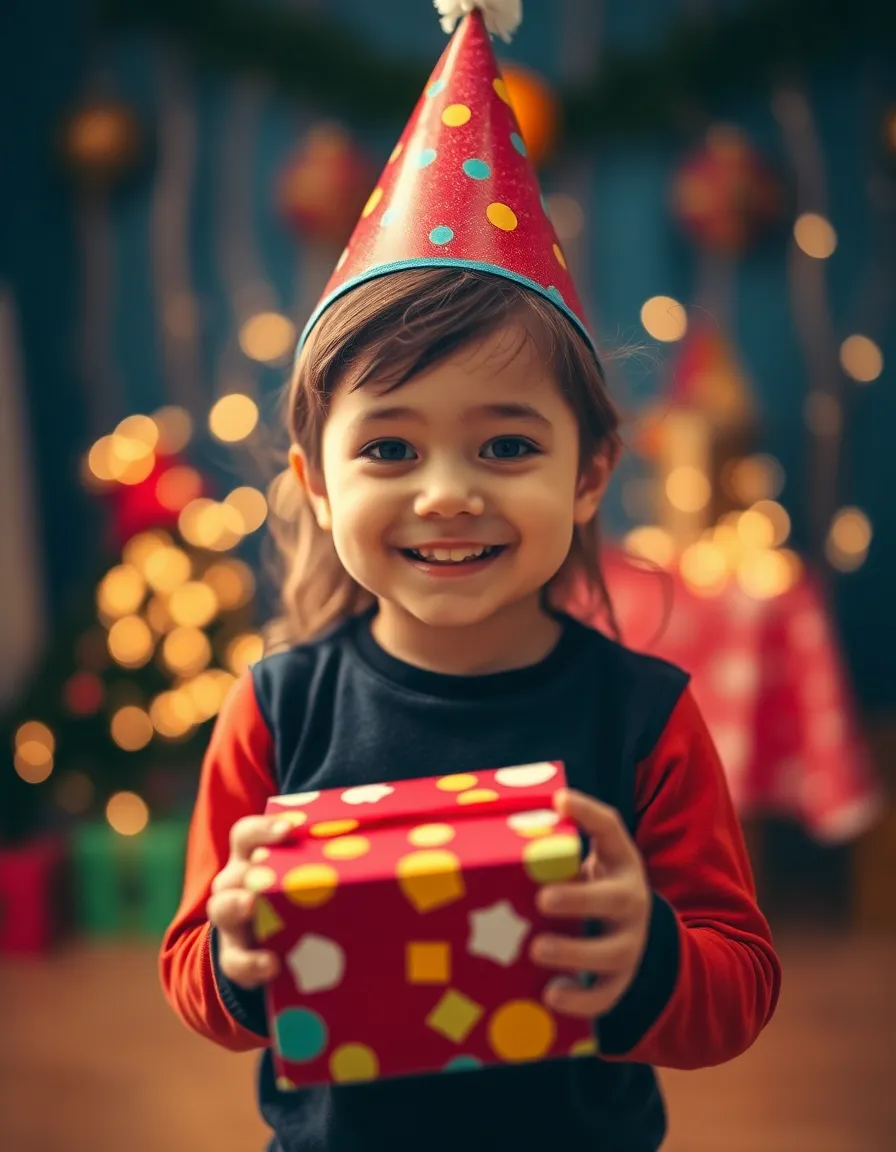 Birthday Girl in Sparkling Dress