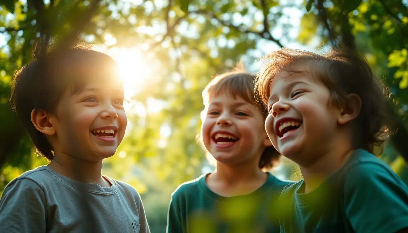 Children Celebrating Outdoor Birthday Picnic