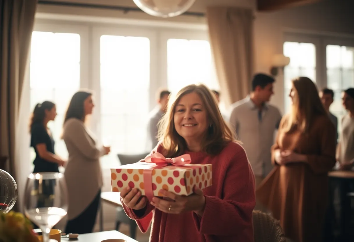 Intimate Birthday Gift Moment