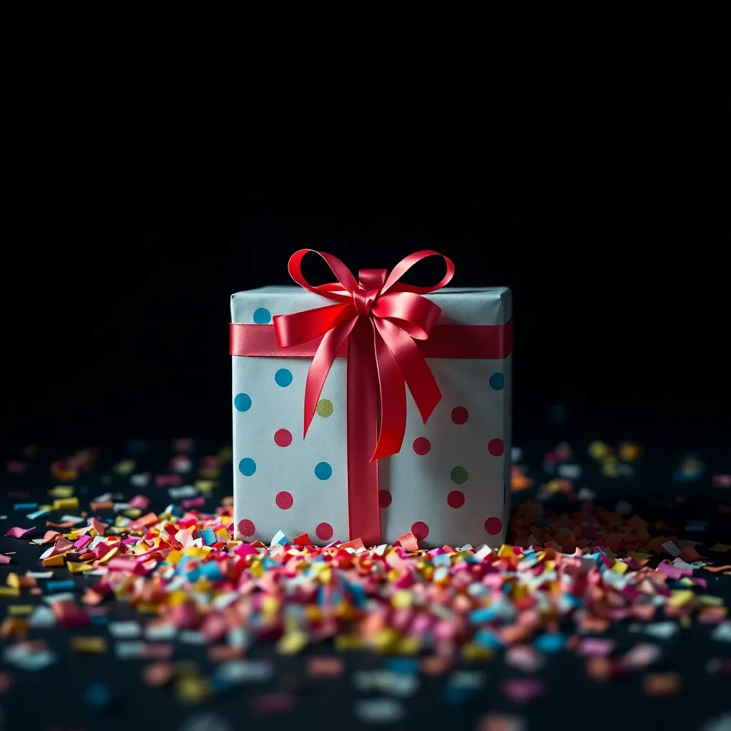 Vibrant Birthday Gift Display