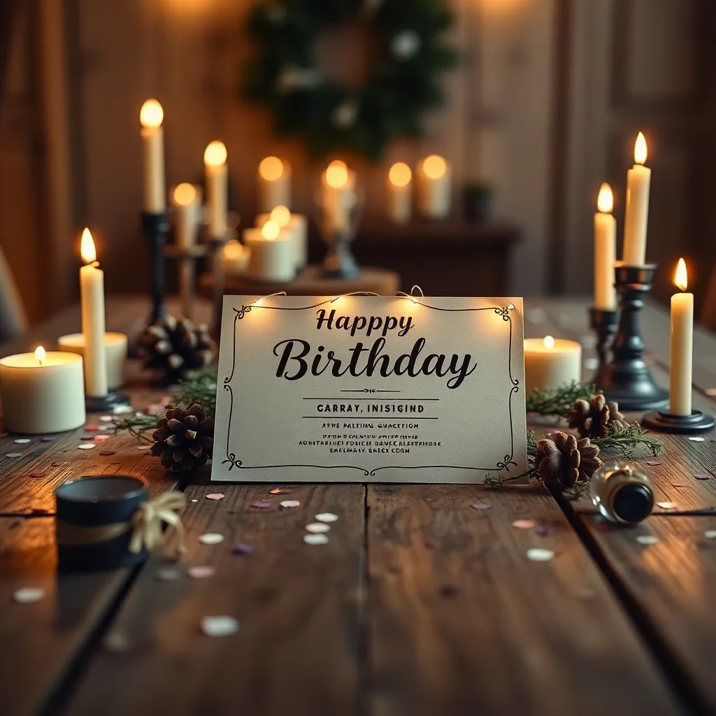 Charming Birthday Party Invitation Display