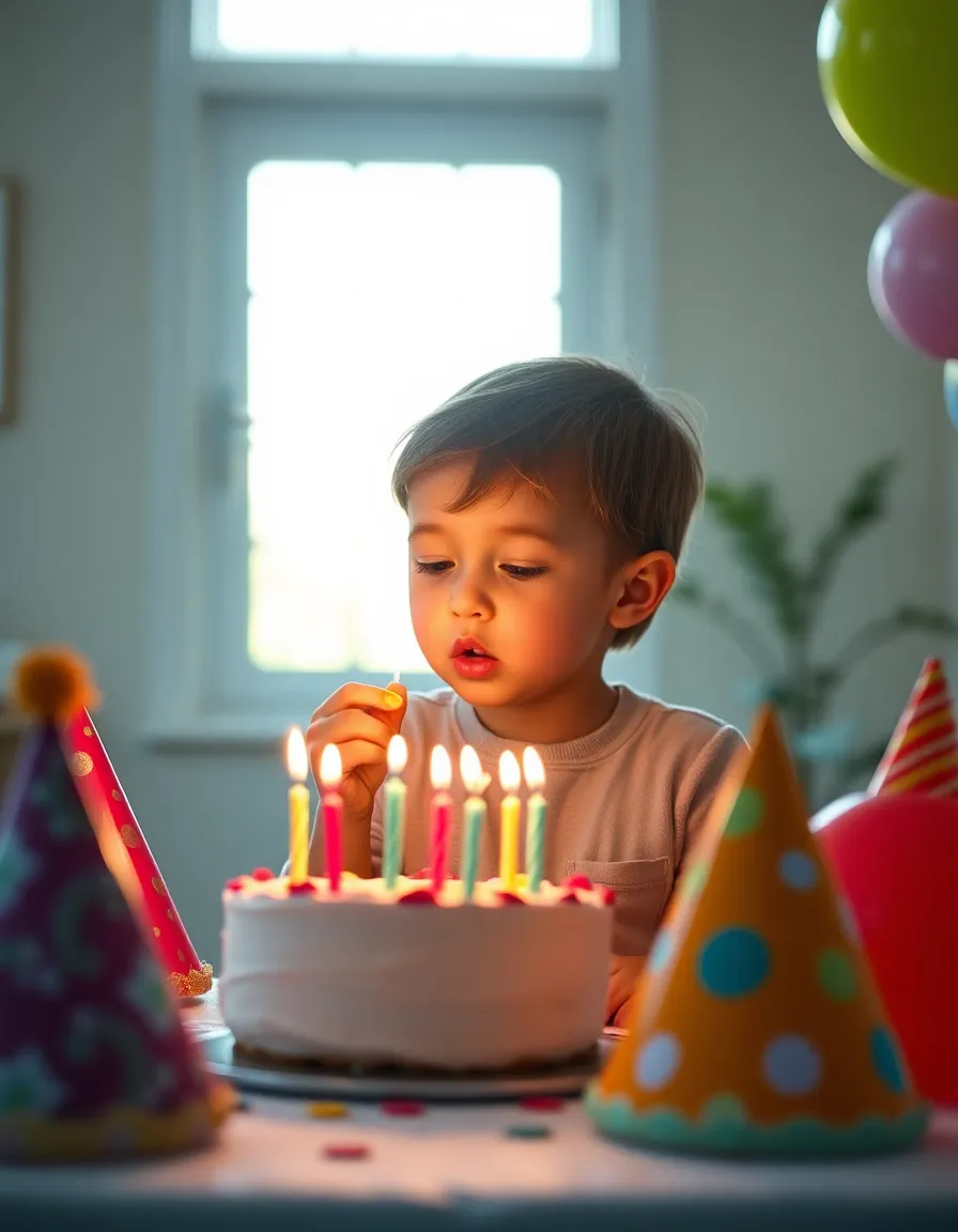 Child Blowing Out Birthday Candles