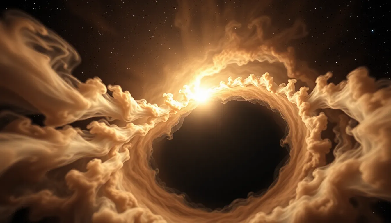 Artistic View of Black Hole's Event Horizon