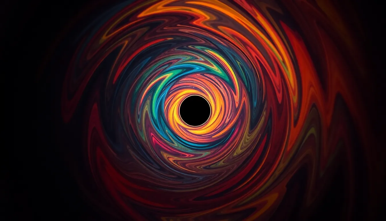 Surreal Black Hole Vortex