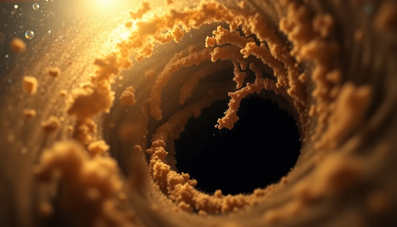 Close-Up of Cosmic Dust Around Black Hole