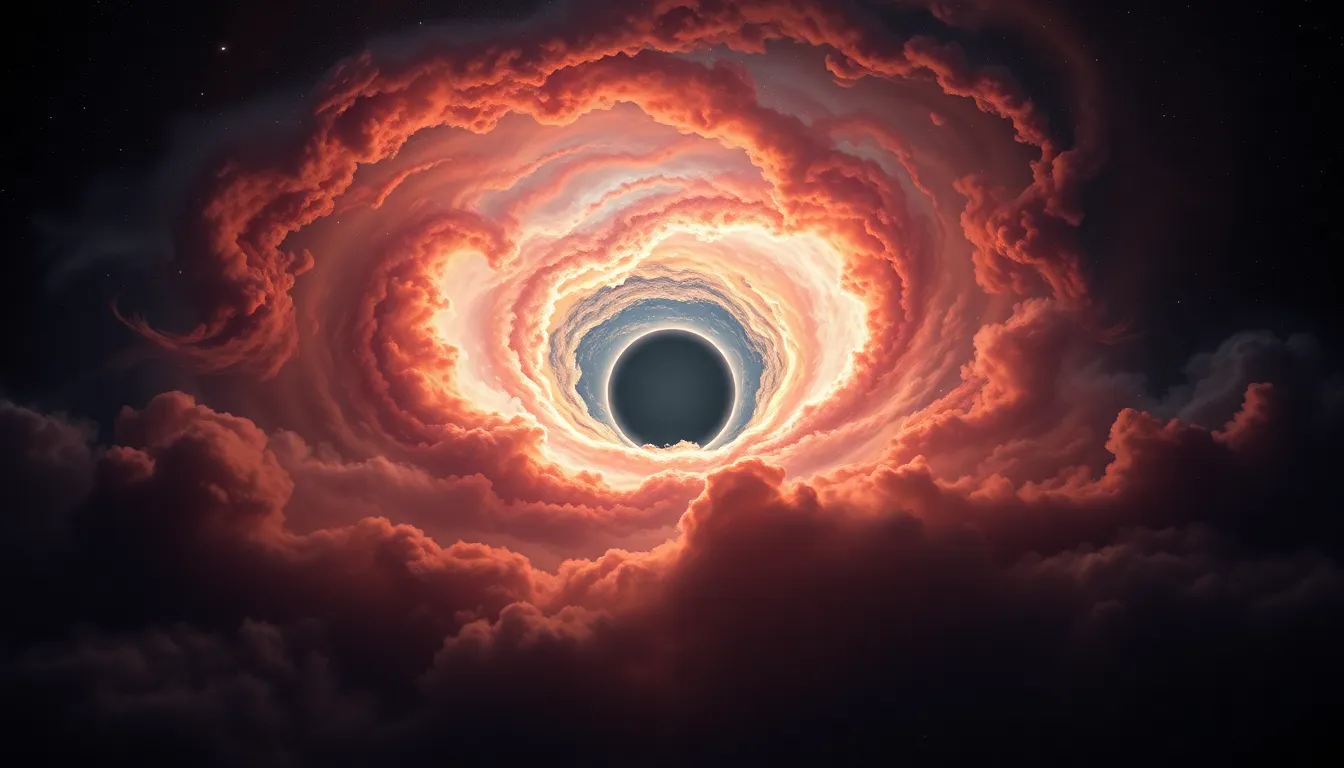 Galactic Storm Surrounding Black Hole