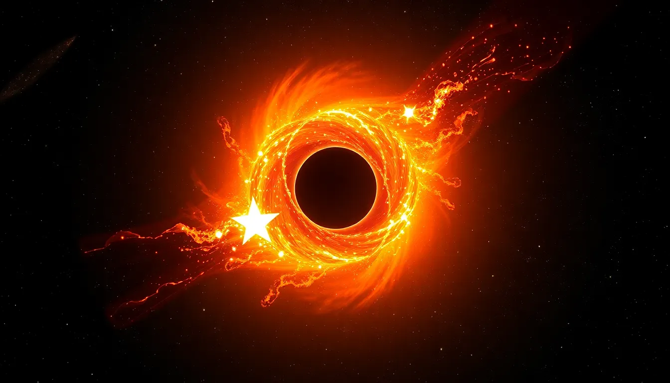 Black Hole Consuming a Star