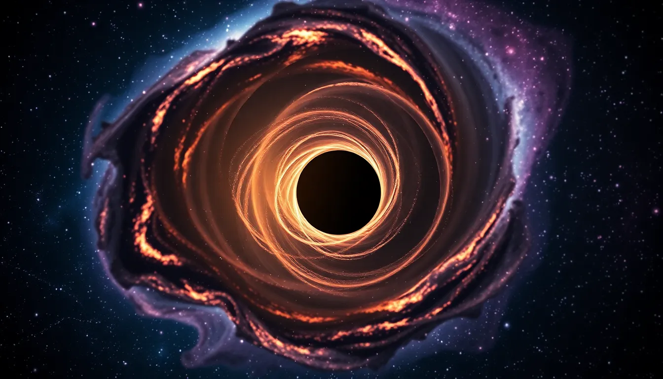 Swirling Black Hole in a Galaxy