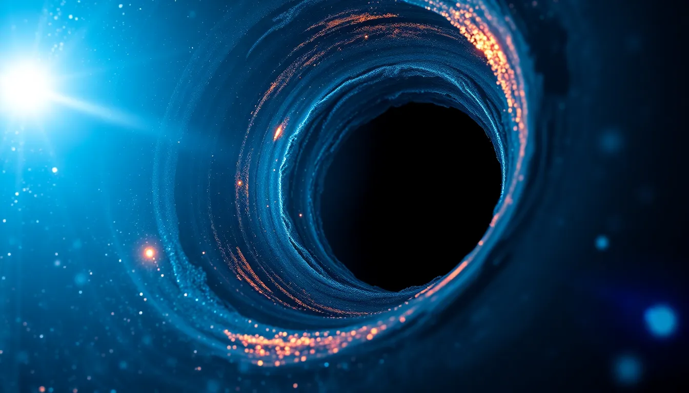 Cosmic Simulation of Black Hole with Gravitational Lensing