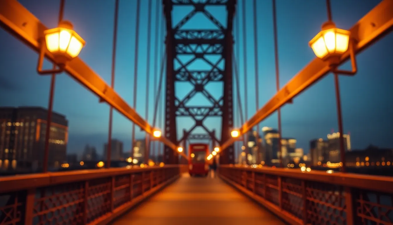 Dusk at the Iron Bridge