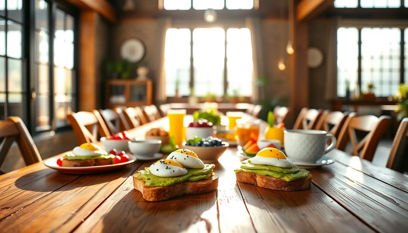 Vibrant Brunch Table Spread
