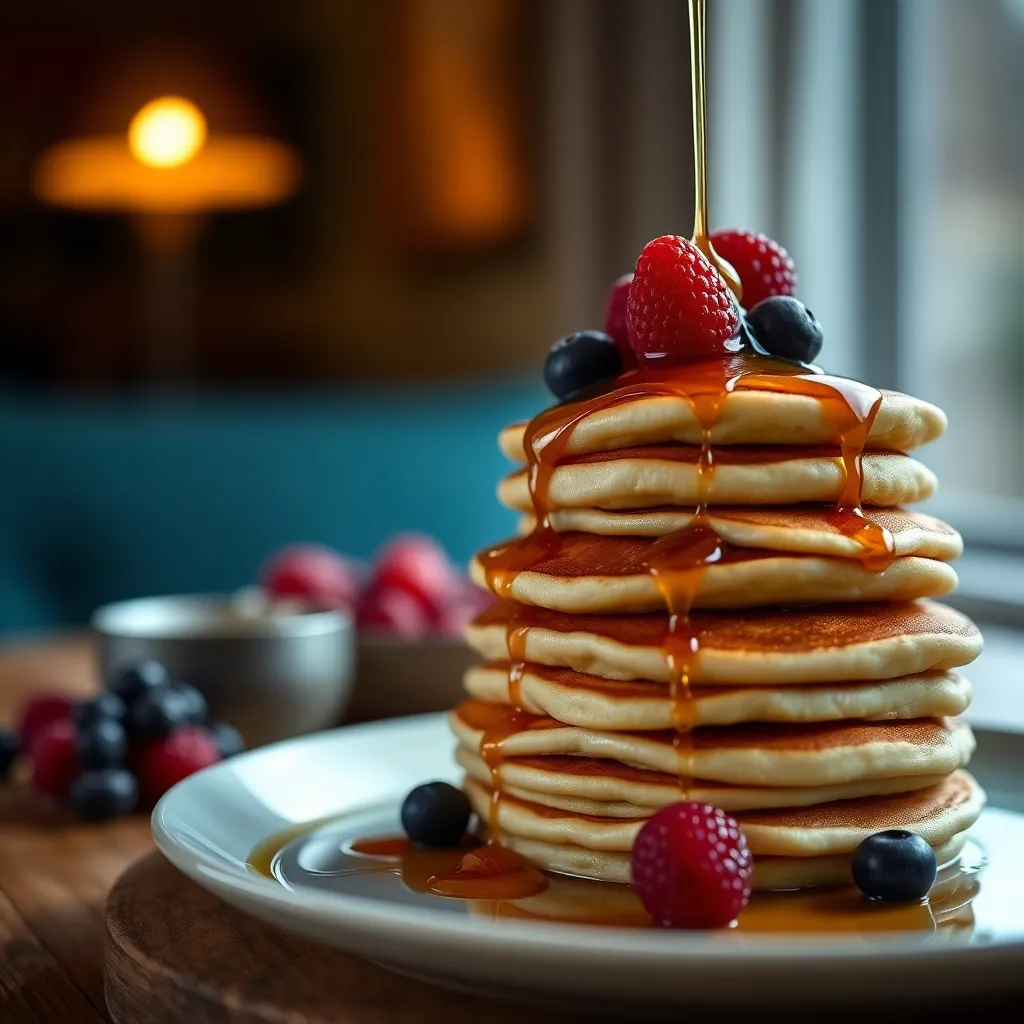 Gourmet Pancakes with Berries
