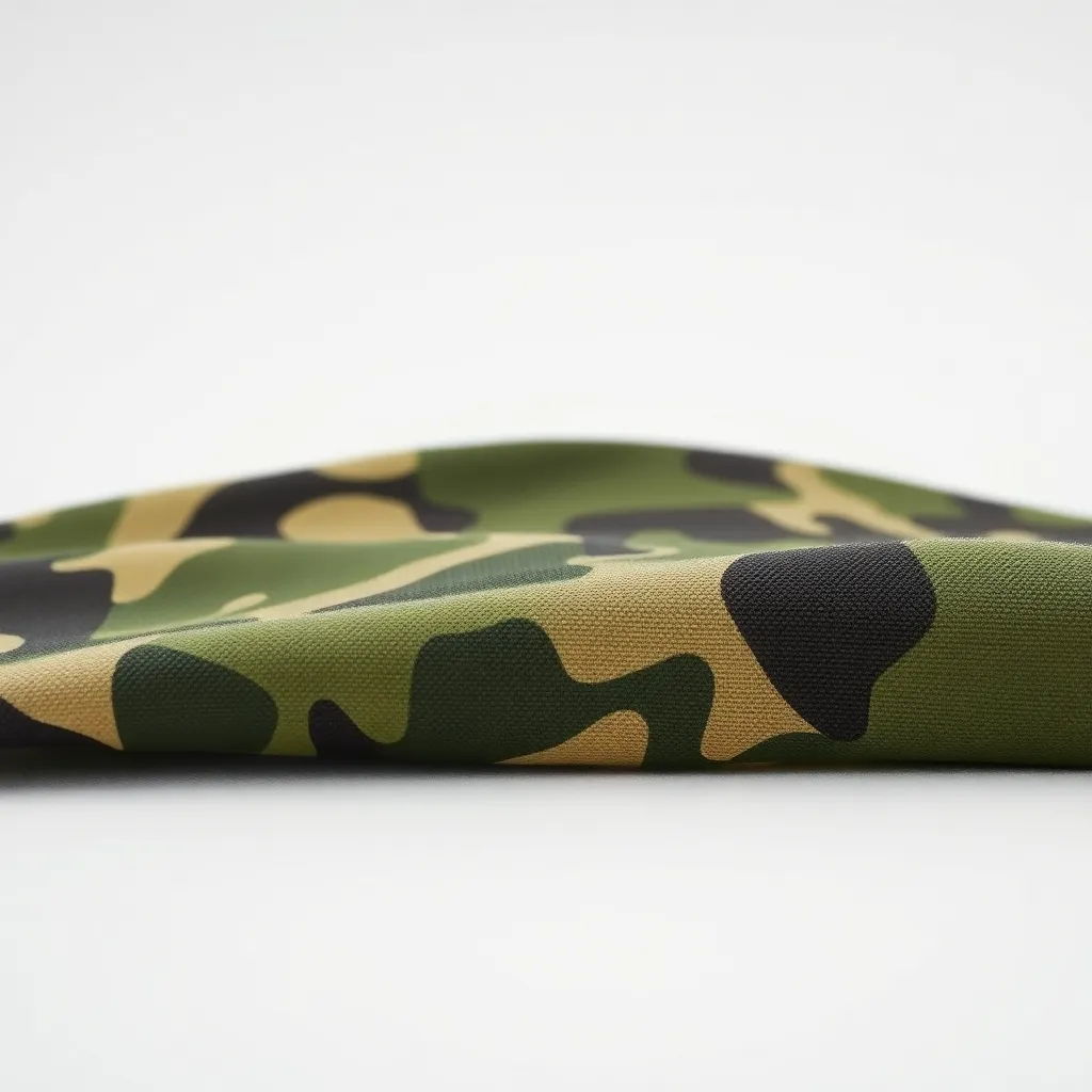 Close-Up of Camouflage Fabric