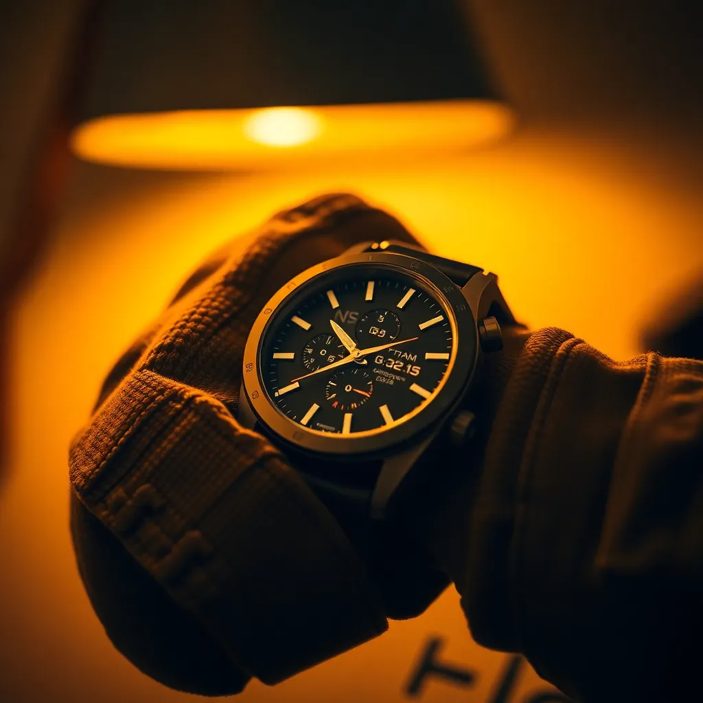 Close-Up of Soldier Adjusting Tactical Watch