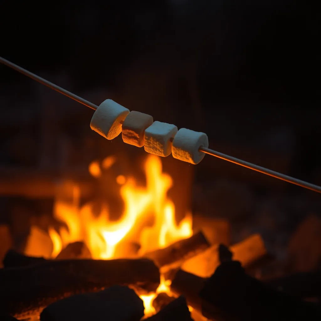 Hiker Setting Up Tent at Sunset