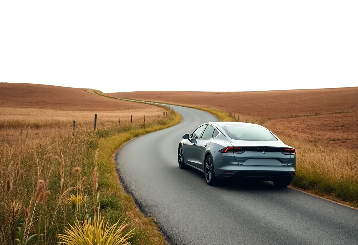 This striking image showcases a luxurious red sports car parked majestically on a coastal cliff during golden hour. The warm sunlight bathes the scene, highlighting the car's glossy finish and sleek lines against a backdrop of crashing waves. With a shallow depth of field, the focus remains on the car while creating a soft, dreamy bokeh in the background. The composition, using the rule of thirds, draws the viewer's eye towards this automotive marvel, perfectly capturing the allure of luxury and adventure.