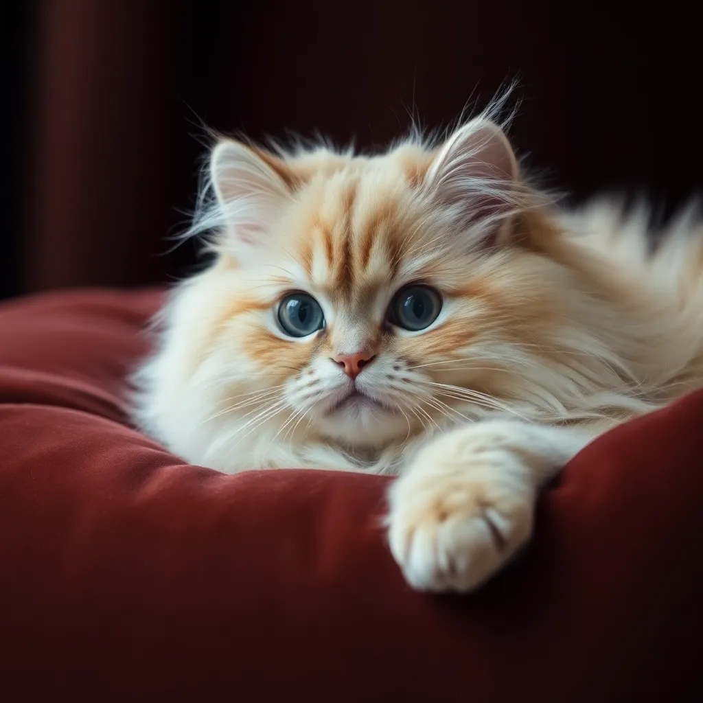 Elegant Persian Cat Close-Up