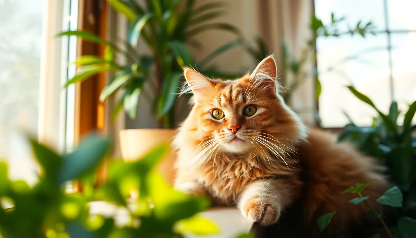 Cozy Ginger Cat on Windowsill