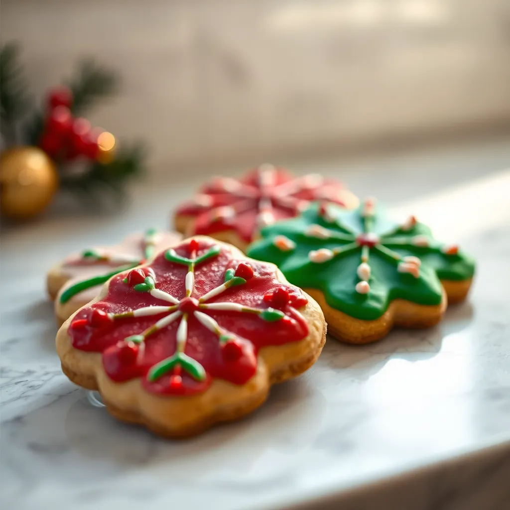Festively Decorated Holiday Cookies