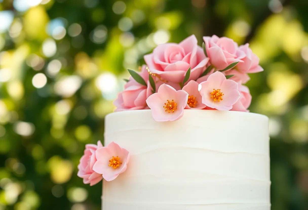 Elegant Wedding Cake Display